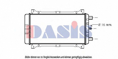 AKS DASIS 090780n -  Радиатор, охлаждение двигателя